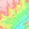 Mapa topográfico Cigales, altitud, relieve