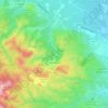 Mapa topográfico Castelnou, altitud, relieve