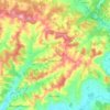 Mapa topográfico Grand-Brassac, altitud, relieve