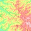 Mapa topográfico Matão, altitud, relieve