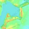 Mapa topográfico Laguna de Los Padres, altitud, relieve
