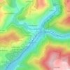 Mapa topográfico Os Peares, altitud, relieve