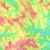 Mapa topográfico Piedrafita del Cebrero, altitud, relieve