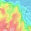 Mapa topográfico Montello, altitud, relieve