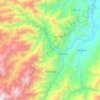 Mapa topográfico Bucarasica, altitud, relieve