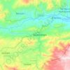 Mapa topográfico Guastatoya, altitud, relieve