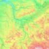 Mapa topográfico Yonne, altitud, relieve