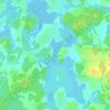Mapa topográfico Åkeröfjärden, altitud, relieve