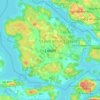 Mapa topográfico Lovön, altitud, relieve