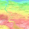 Mapa topográfico Quebradillas, altitud, relieve