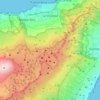 Mapa topográfico La Orotava, altitud, relieve