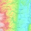 Mapa topográfico Río Lagunilla, altitud, relieve