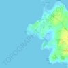 Mapa topográfico Općina Privlaka, altitud, relieve