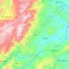 Mapa topográfico Tarqui, altitud, relieve