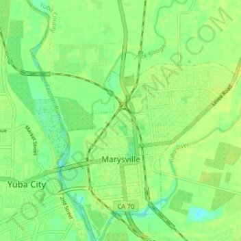 mapa de marysville ca