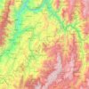 Mapa topográfico Guanentá, altitud, relieve