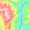 Mapa topográfico Marmato, altitud, relieve