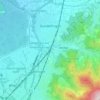 Mapa topográfico Gundelfingen, altitud, relieve