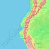 Mapa topográfico Ecuador, altitud, relieve