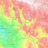 Mapa topográfico Río Salado, altitud, relieve