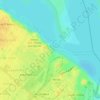 Mapa topográfico Villa Los Pescadores, altitud, relieve