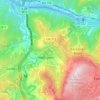 Mapa topográfico Valdigem, altitud, relieve