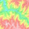 Mapa topográfico Pocohuanca, altitud, relieve