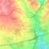 Mapa topográfico Espartinas, altitud, relieve