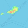 Mapa topográfico Sabu Raijua, altitud, relieve