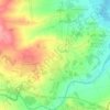 Mapa topográfico Alfarrasí, altitud, relieve