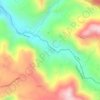 Mapa topográfico La Bananera, altitud, relieve