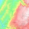 Mapa topográfico La Belleza, altitud, relieve
