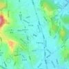 Mapa topográfico 송천동, altitud, relieve