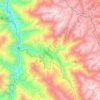 Mapa topográfico Pias, altitud, relieve