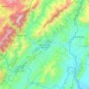 Mapa topográfico San Luís de Gaceno, altitud, relieve