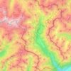 Mapa topográfico Bernina, altitud, relieve