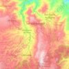 Mapa topográfico Chinautla, altitud, relieve