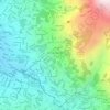 Mapa topográfico Trece de Noviembre, altitud, relieve