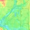 Mapa topográfico South Beloit, altitud, relieve