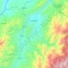 Mapa topográfico Guadalupe, altitud, relieve