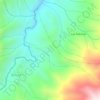 Mapa topográfico Fundadores, altitud, relieve