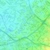 Mapa topográfico Bochica, altitud, relieve