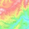 Mapa topográfico Oporapa, altitud, relieve