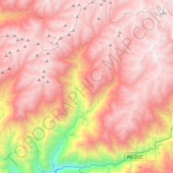 Mapa topográfico 27 de noviembre, altitud, relieve