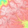 Mapa topográfico Sayausí, altitud, relieve