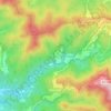 Mapa topográfico la Rierada, altitud, relieve