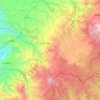 Mapa topográfico Sotará, altitud, relieve