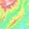 Mapa topográfico Campohermoso, altitud, relieve