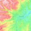 Mapa topográfico San Joaquín, altitud, relieve
