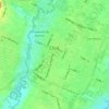 Mapa topográfico Casco urbano de Chía, altitud, relieve
